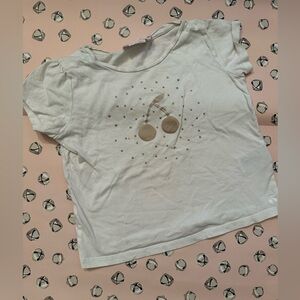 Bonpoint White Cherry Kids T-Shirt